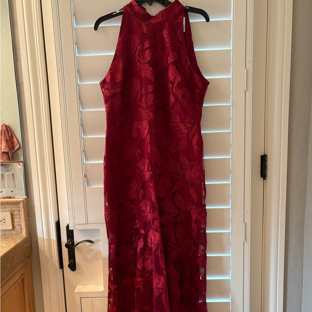 Sam Edelman Burgundy Floral high neck dress, brand new with tags, never worn